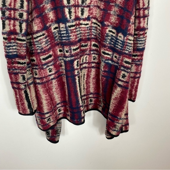 Lucky Brand Fluffy Abstract Print Cardigan - Picture 7 of 8